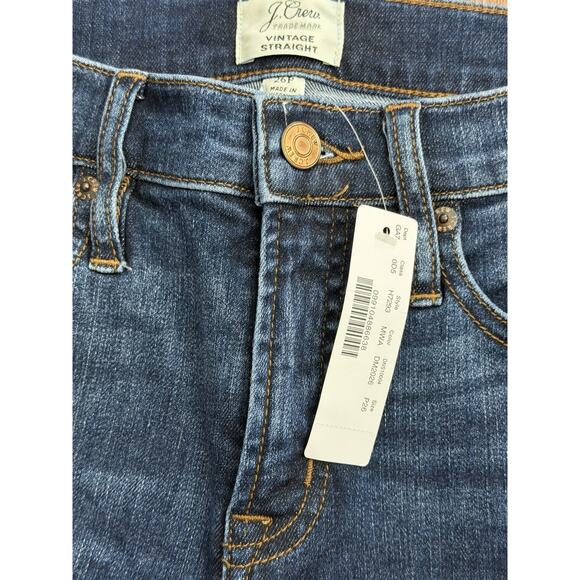 NEW J Crew Blue Jeans Classic Vintage Distressed All Day Stretch 26 Petite 26P - Picture 3 of 3